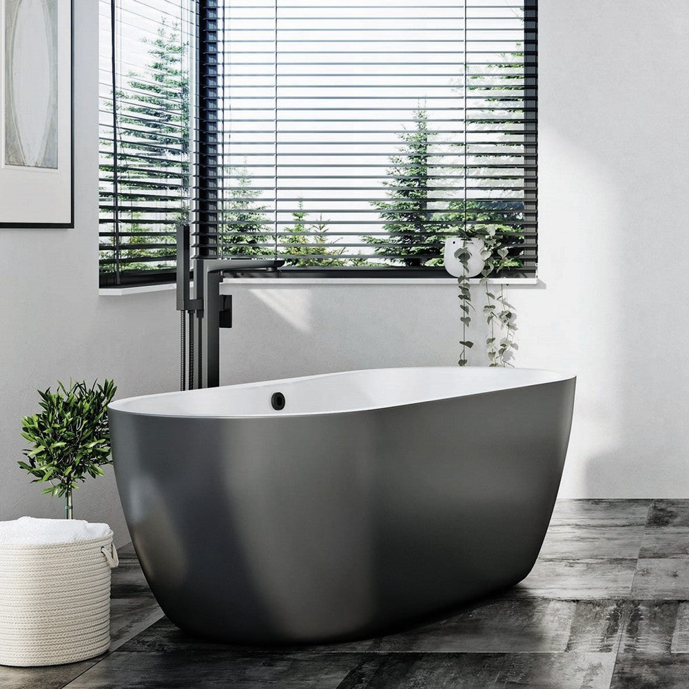 Scudo Muro Matt Black Freestanding Bath Shower Mixer lifestyle