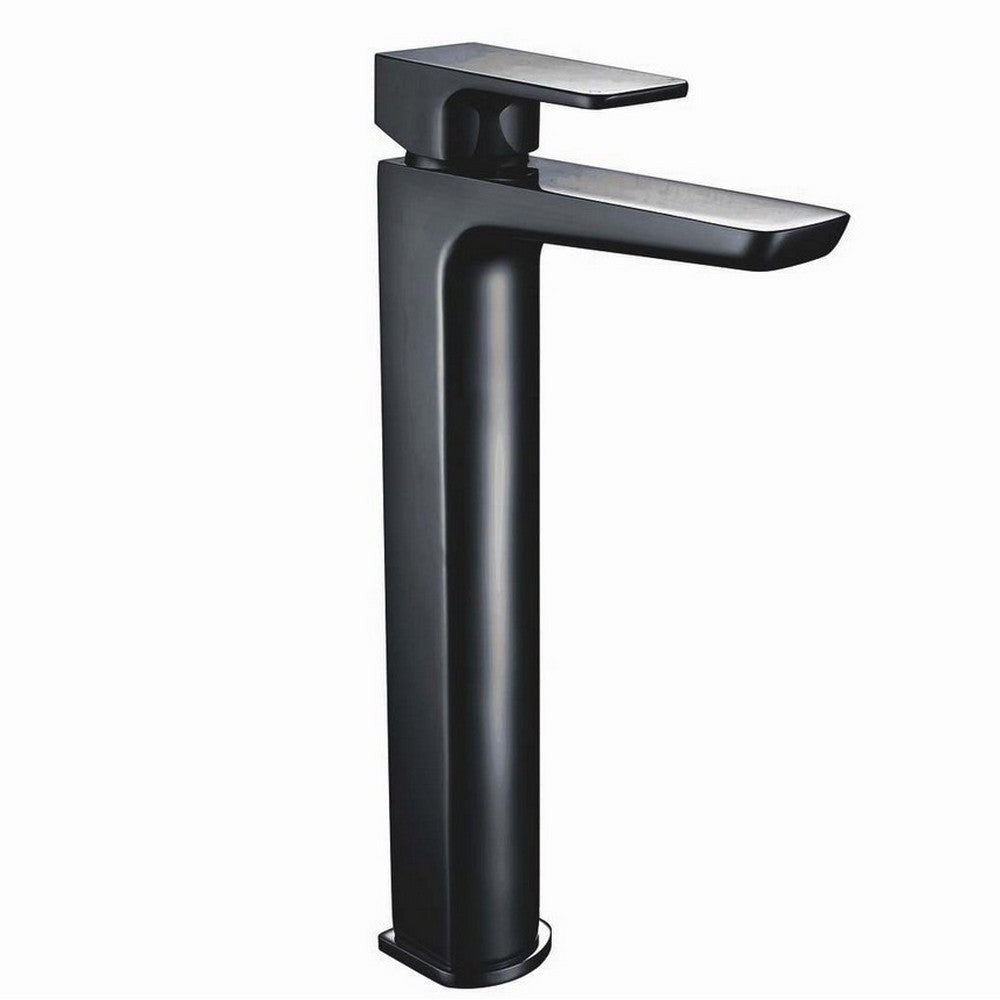 Scudo Muro Matt Black Tall Basin Mixer