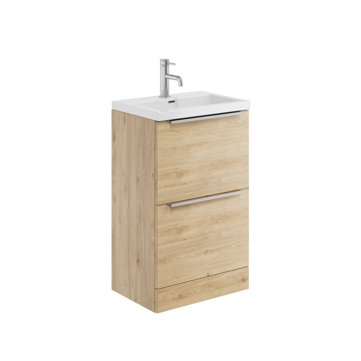 Scudo Muro Plus Floorstanding 500mm Vanity Unit with Basin in Davos Oak