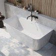 Scudo Porto 1700 x 800mm Back to Wall Bath in Gloss White
