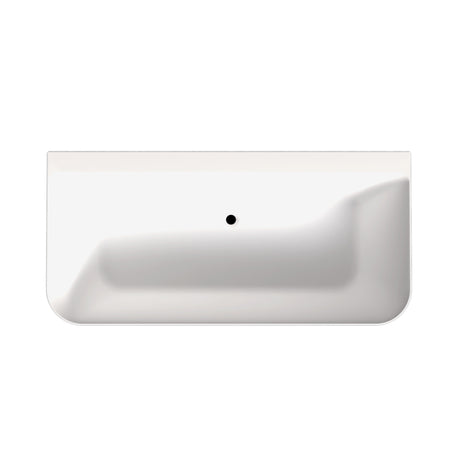 Scudo Porto 1700 x 800mm Back to Wall Bath in Gloss White main