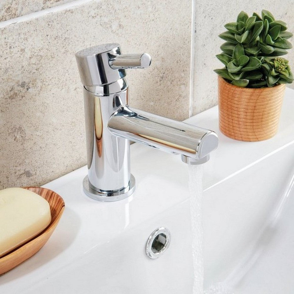 Scudo Premier Chrome Mono Basin Mixer with Push Waste lifestyle