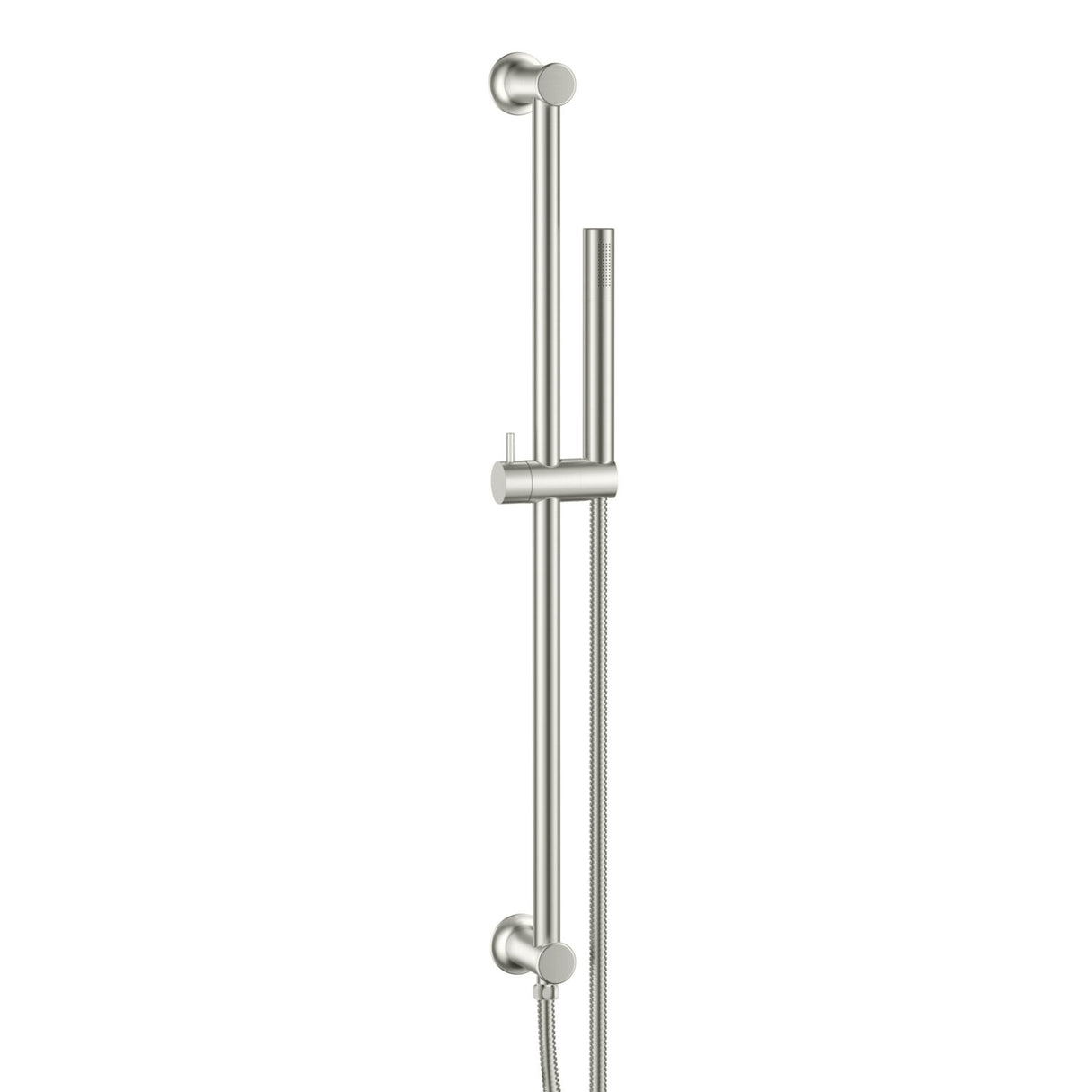 Scudo Riser Rail and Handset with Hose in Brushed Nickel