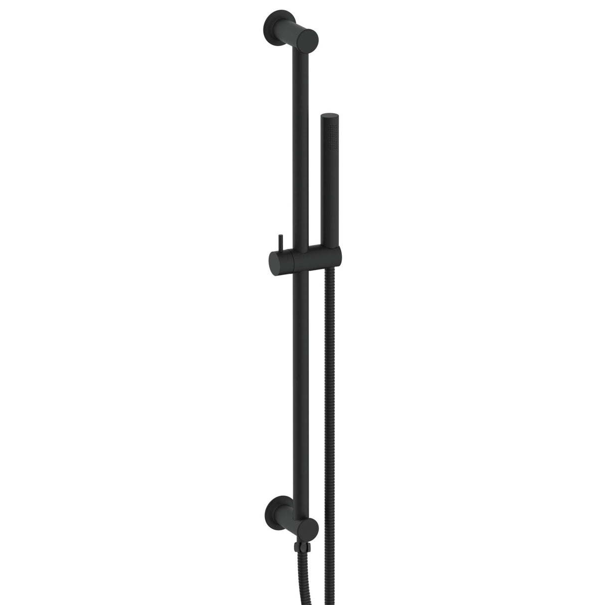 Scudo Riser Rail and Handset with Hose in Matt Black