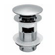 Scudo Round Chrome Dome Slotted Sprung Basin Waste