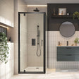 Scudo S6 Black Pivot Shower Door
