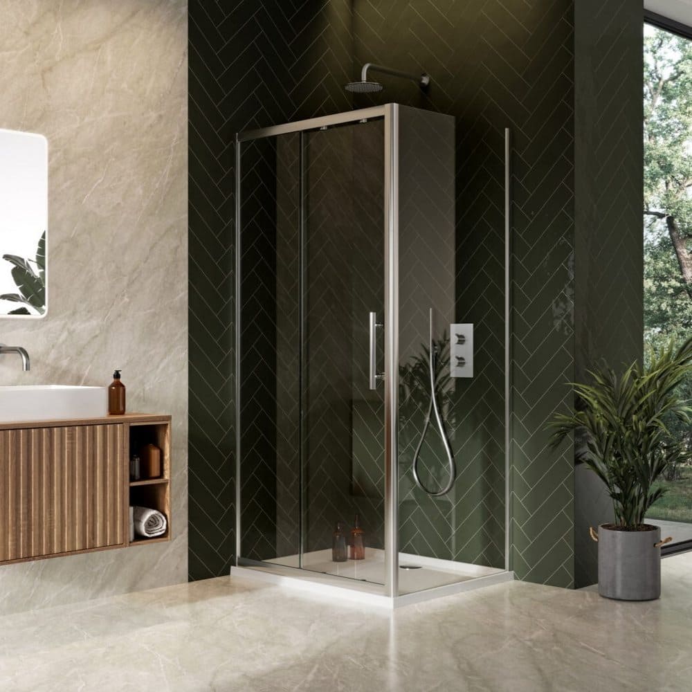 SCUD10SLID Scudo S8 Chrome Sliding Shower Door (1)