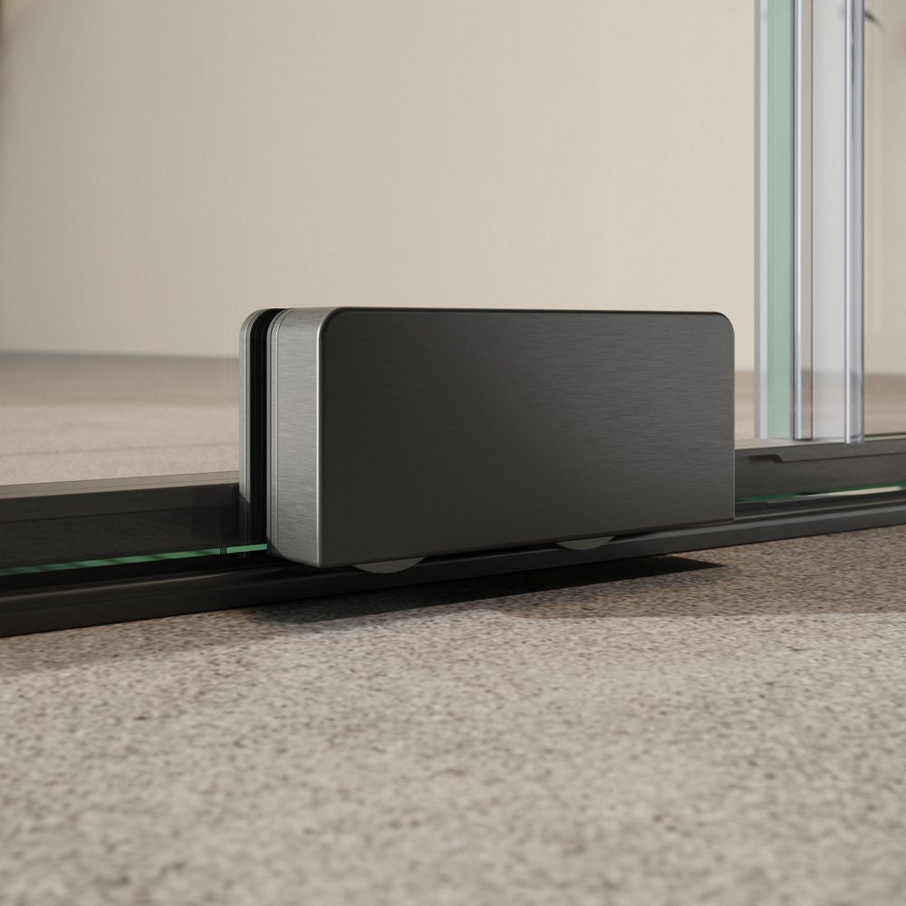 Scudo S8 Momentum Gun Metal Sliding Wetroom Panel