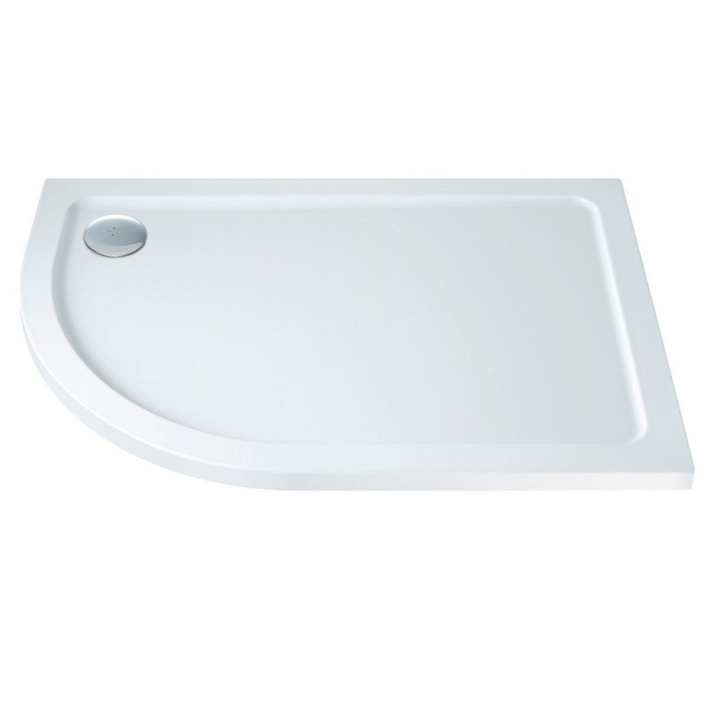 Scudo Shires Offset Quadrant Left Hand Shower Tray in White