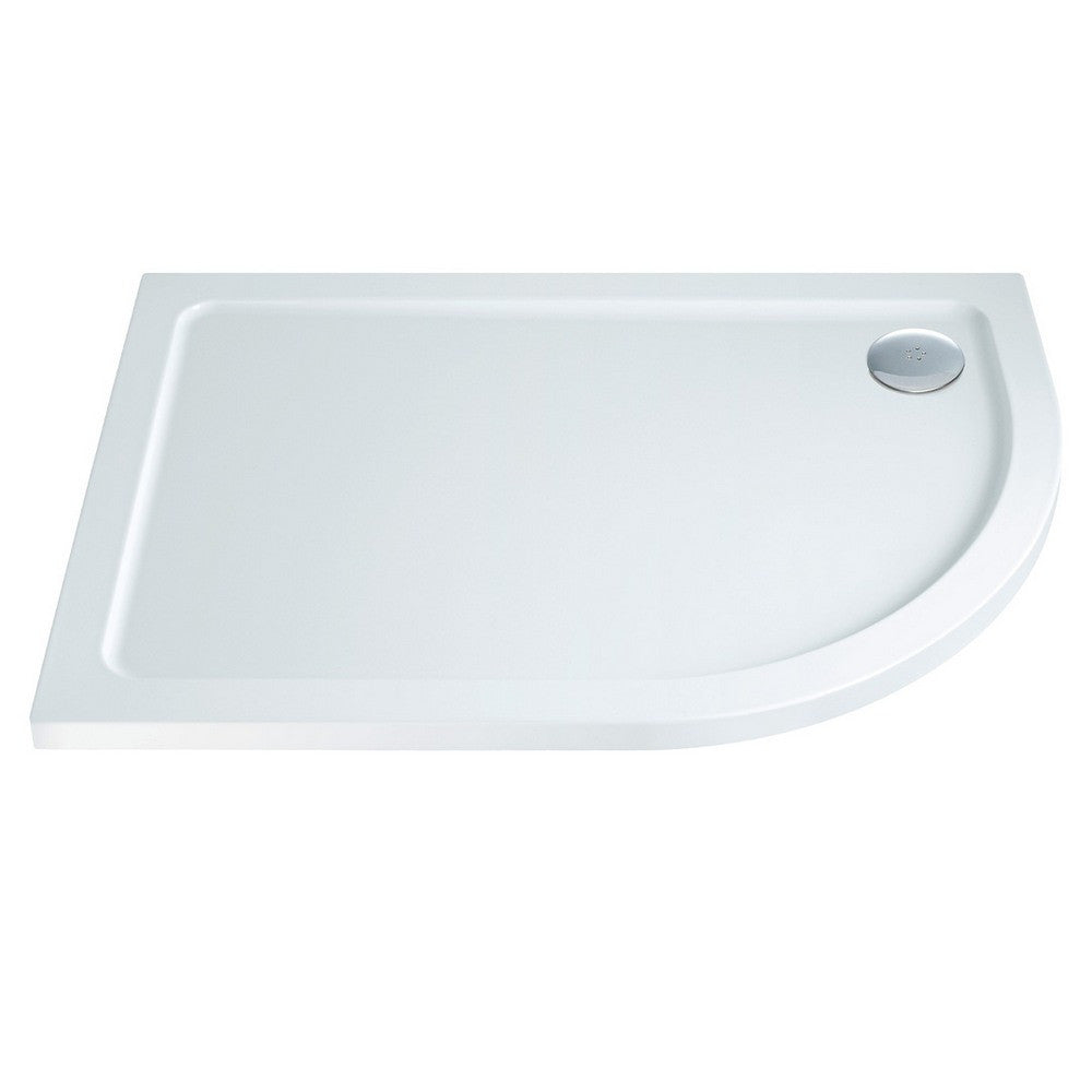 Scudo Shires Offset Quadrant Right Hand Shower Tray in White