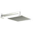 Scudo Square Shower Head and Arm in Brushed Nickel
