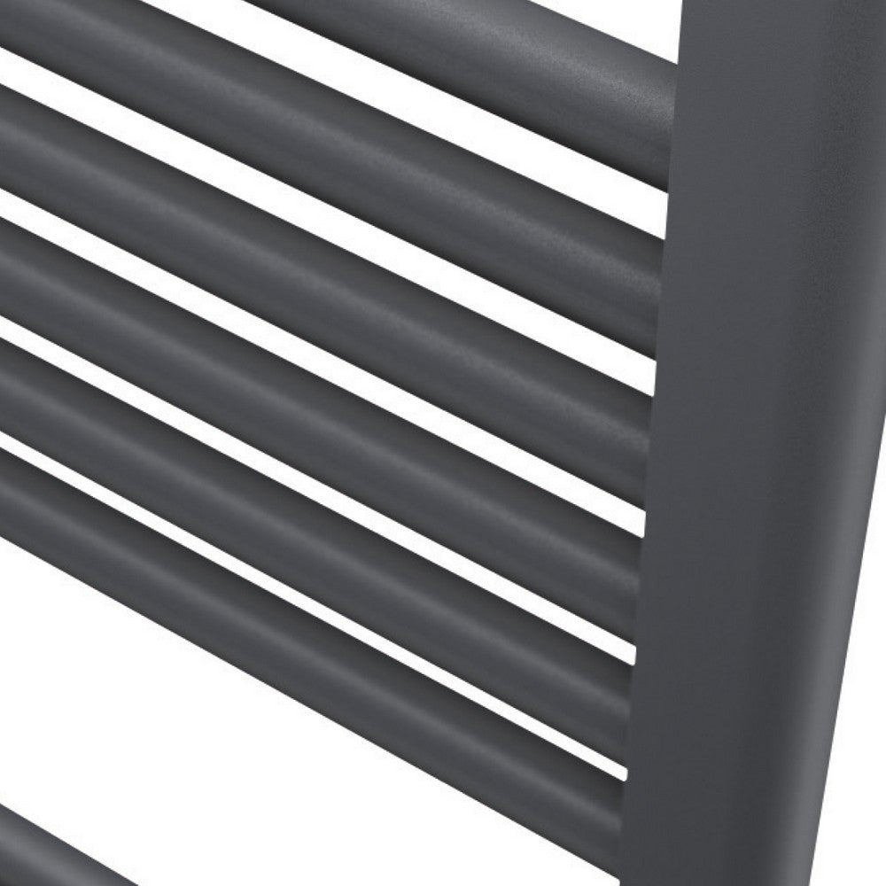 Scudo Strive 800 x 600mm Carbon Anthracite Towel Radiator close up