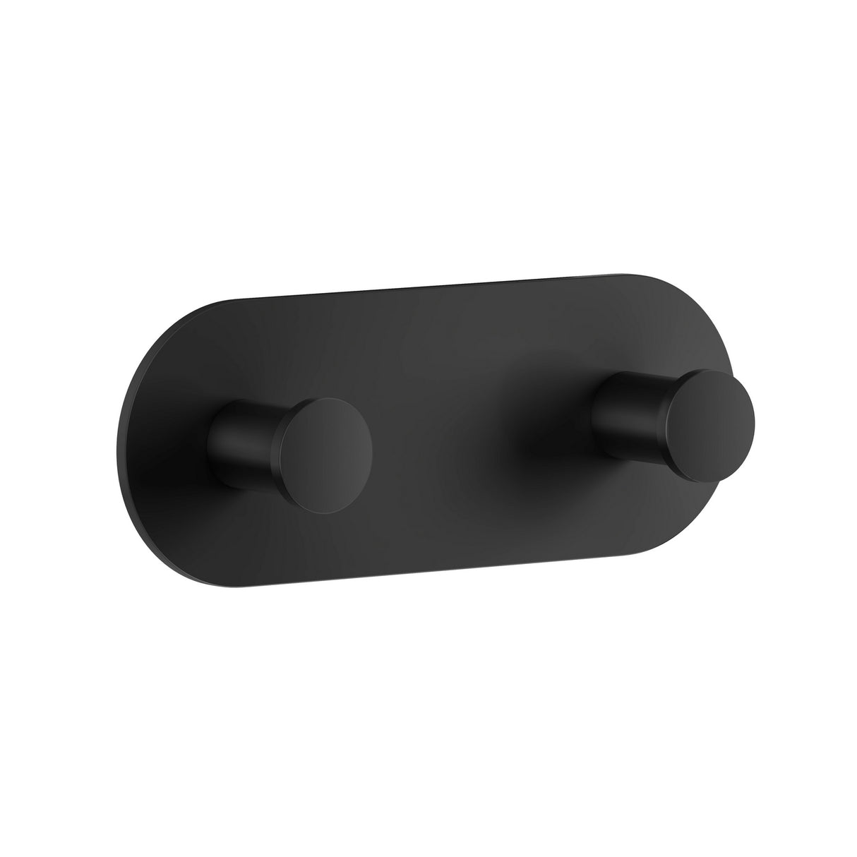 TB356 Smedbo Dot Black Self Adhesive Double Towel Hook