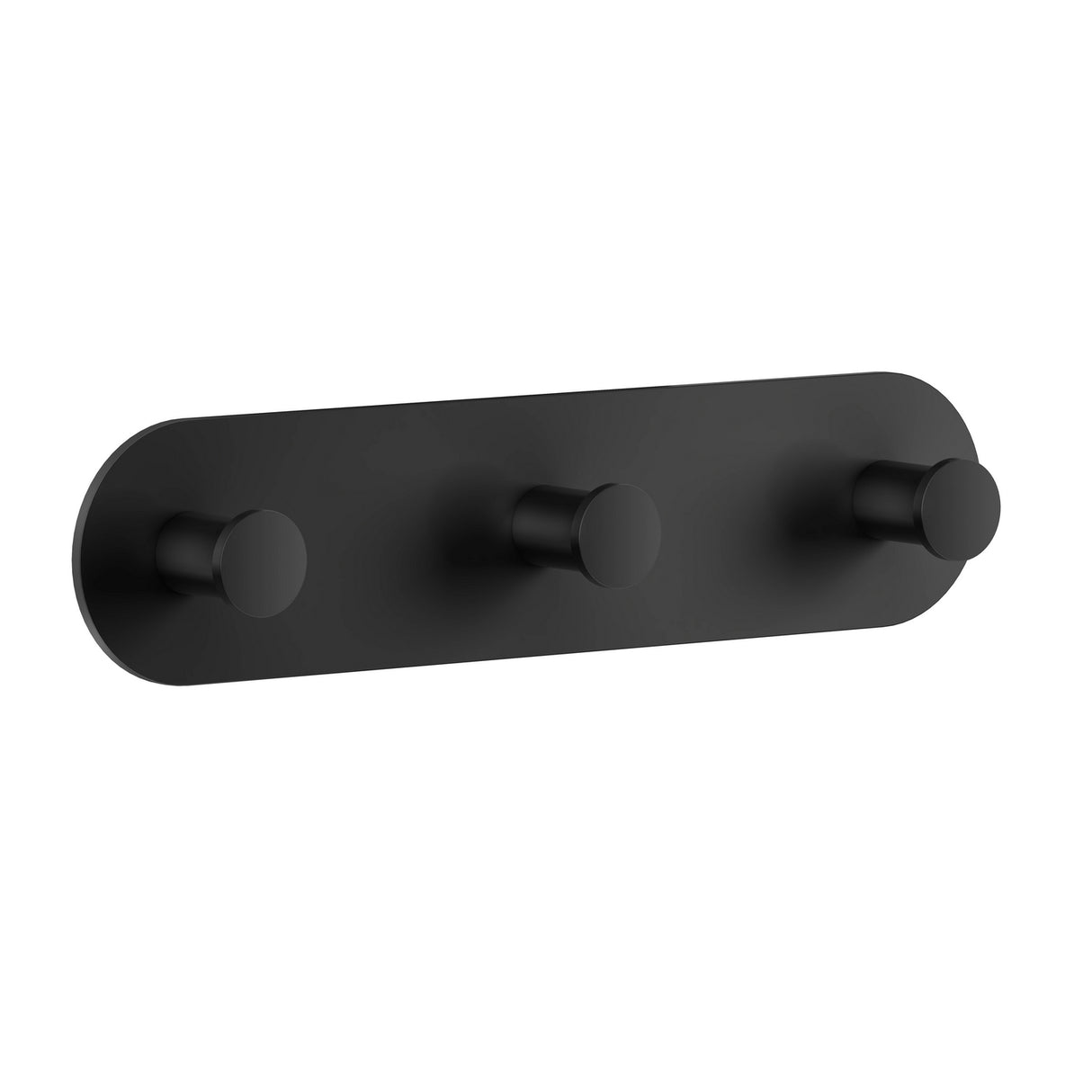 TB359 Smedbo Dot Black Self Adhesive Triple Towel Hook