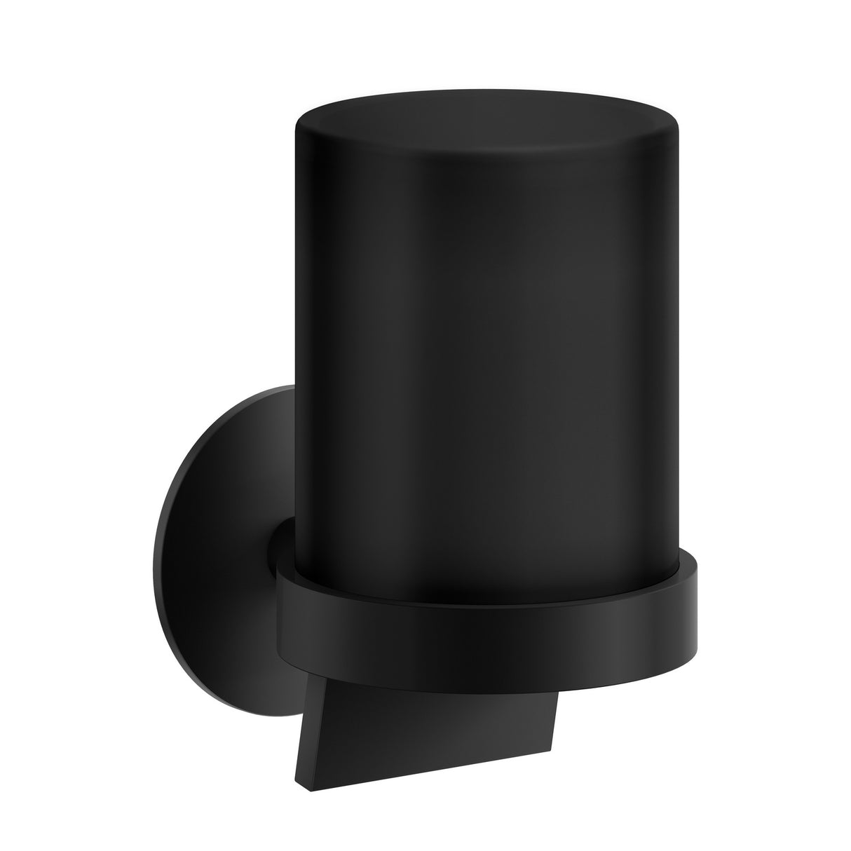 TB361 Smedbo Dot Matt Black Self Adhesive Wall Mounted Soap Dispenser