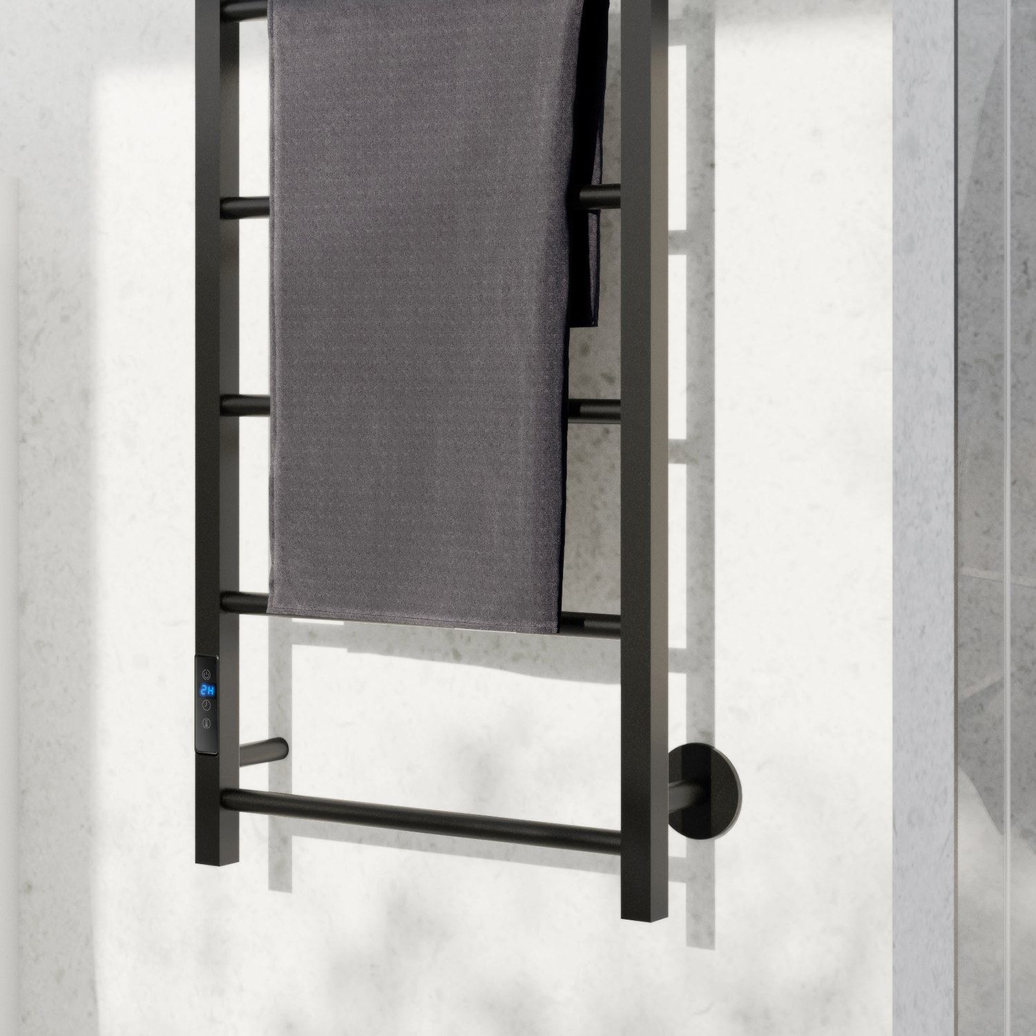 FB722 Smedbo Dry Black Hard Wiring Electrical Mounting Kit Lifestyle