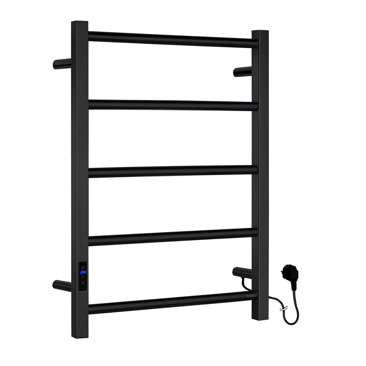 FB705 Smedbo Dry Compact 500 x 689mm Matt Black Electric Towel Warmer