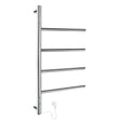 FK717 Smedbo Dry Polished Swivel Four Arm Electric Towel Warmer