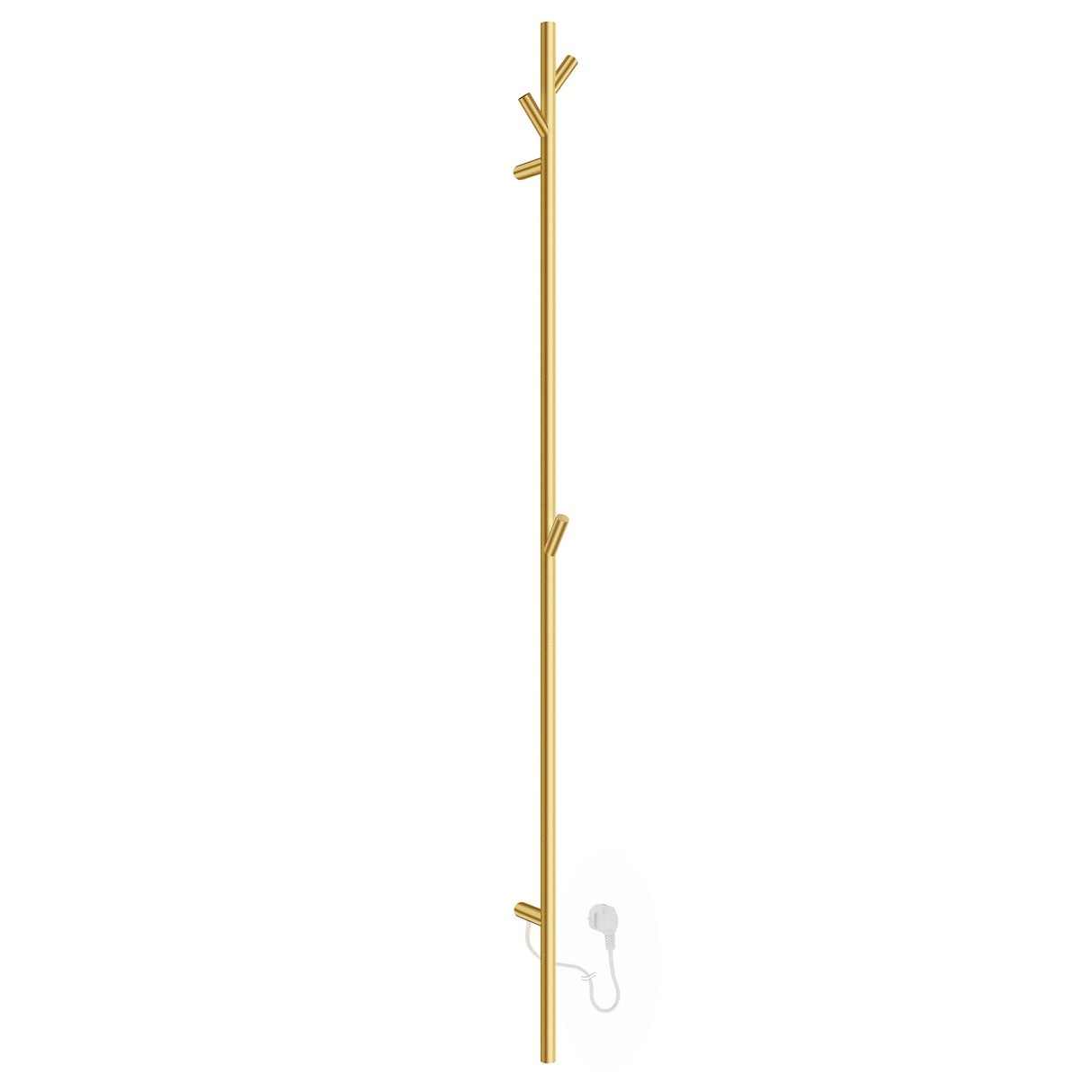 FV710S Smedbo Dry Tree Electric 1720mm Brushed Brass Towel Warmer