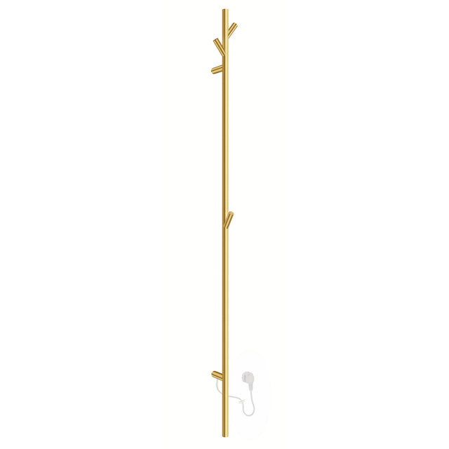 FV710S Smedbo Dry Tree Electric 1720mm Brushed Brass Towel Warmer
