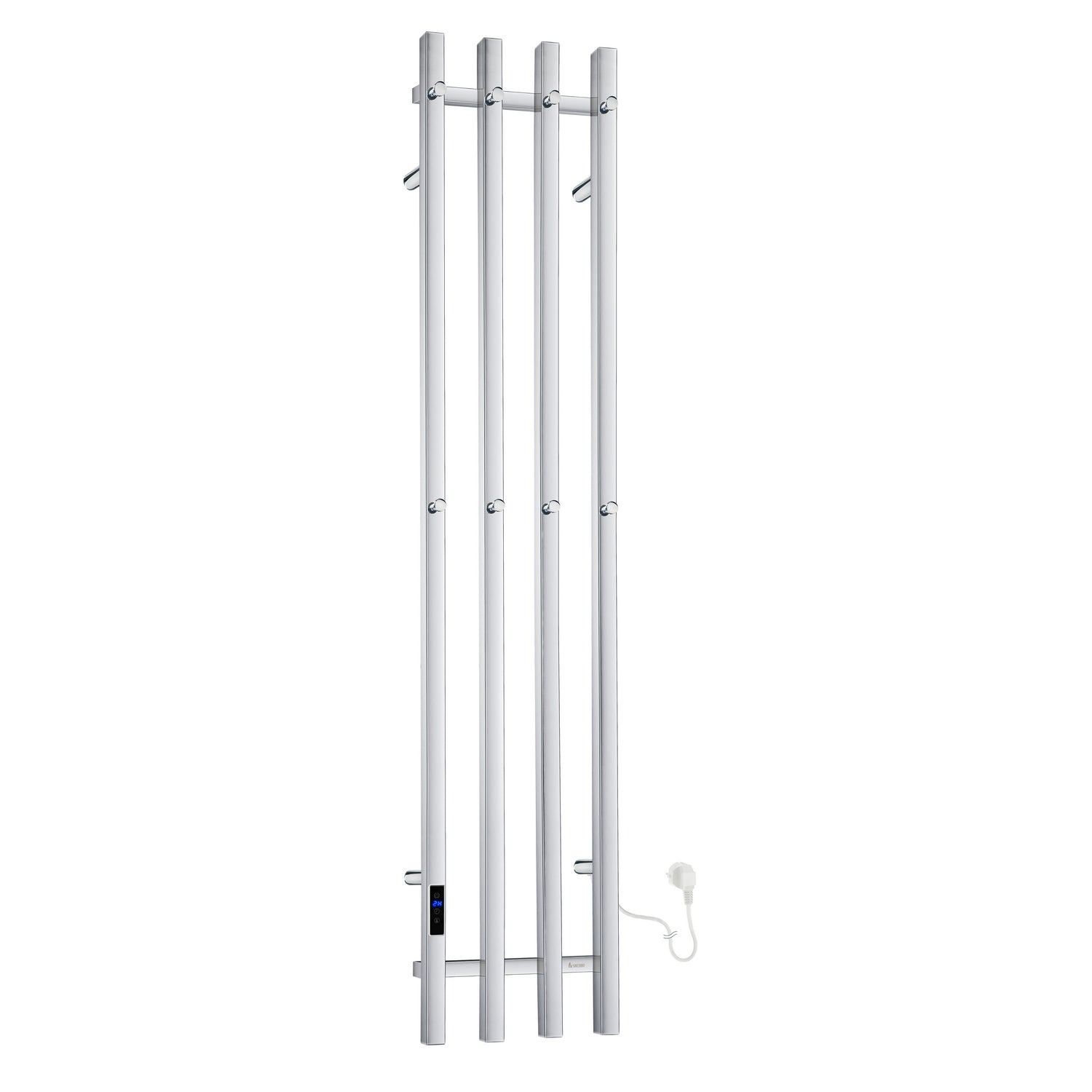 FK714 Smedbo Dry Vertical 300 x 1500mm Electric Polished Towel Warmer