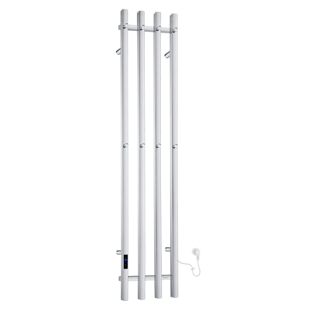 FK714 Smedbo Dry Vertical 300 x 1500mm Electric Polished Towel Warmer