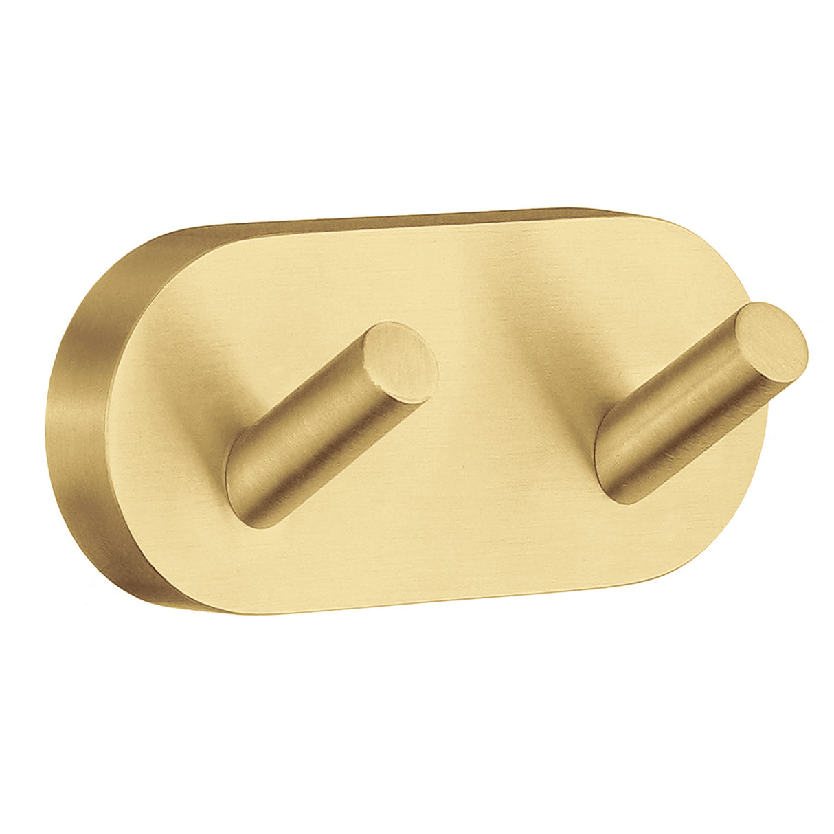 Smedbo Home Double Robe Hook in Brushed Brass