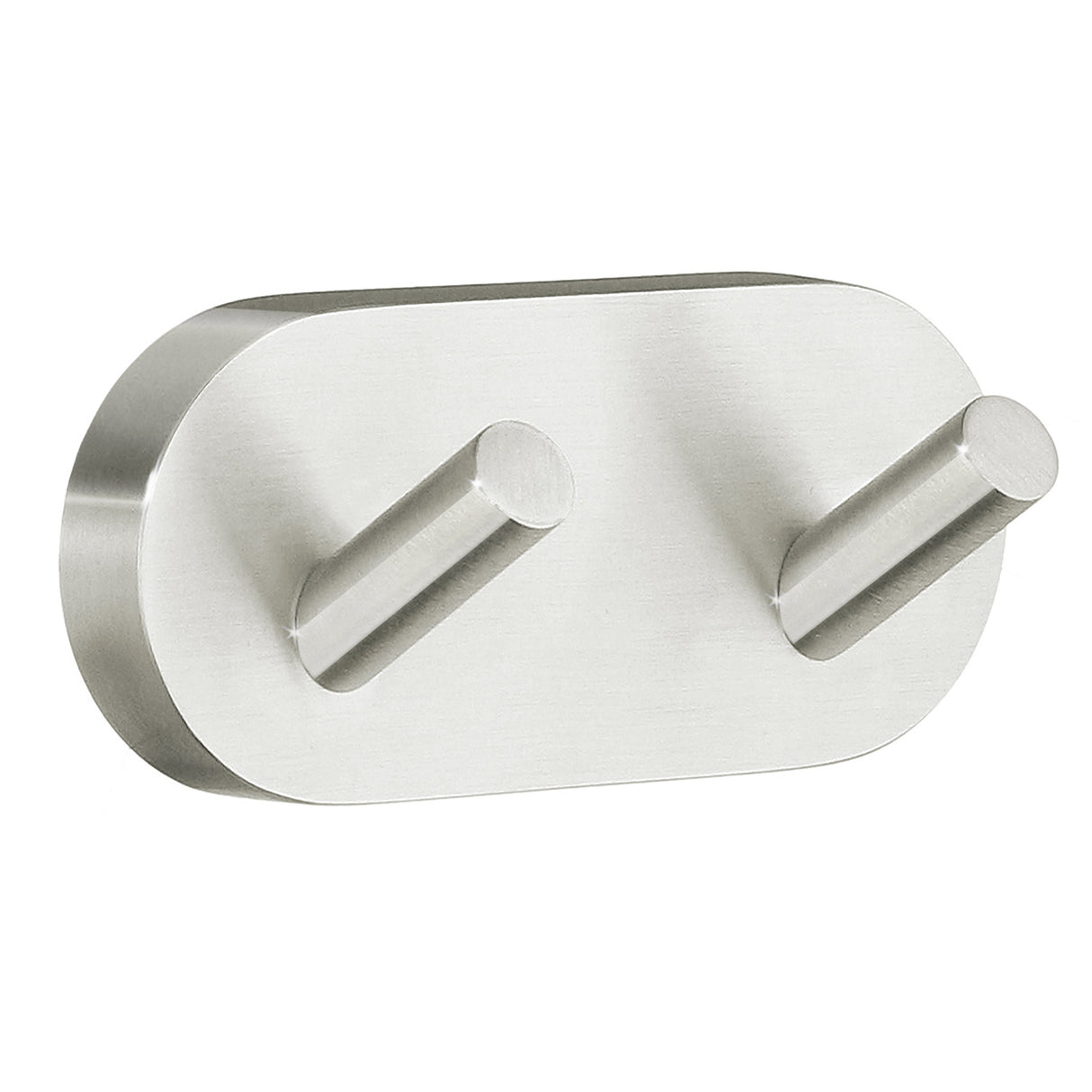 Smedbo Home Double Robe Hook in Brushed Nickel