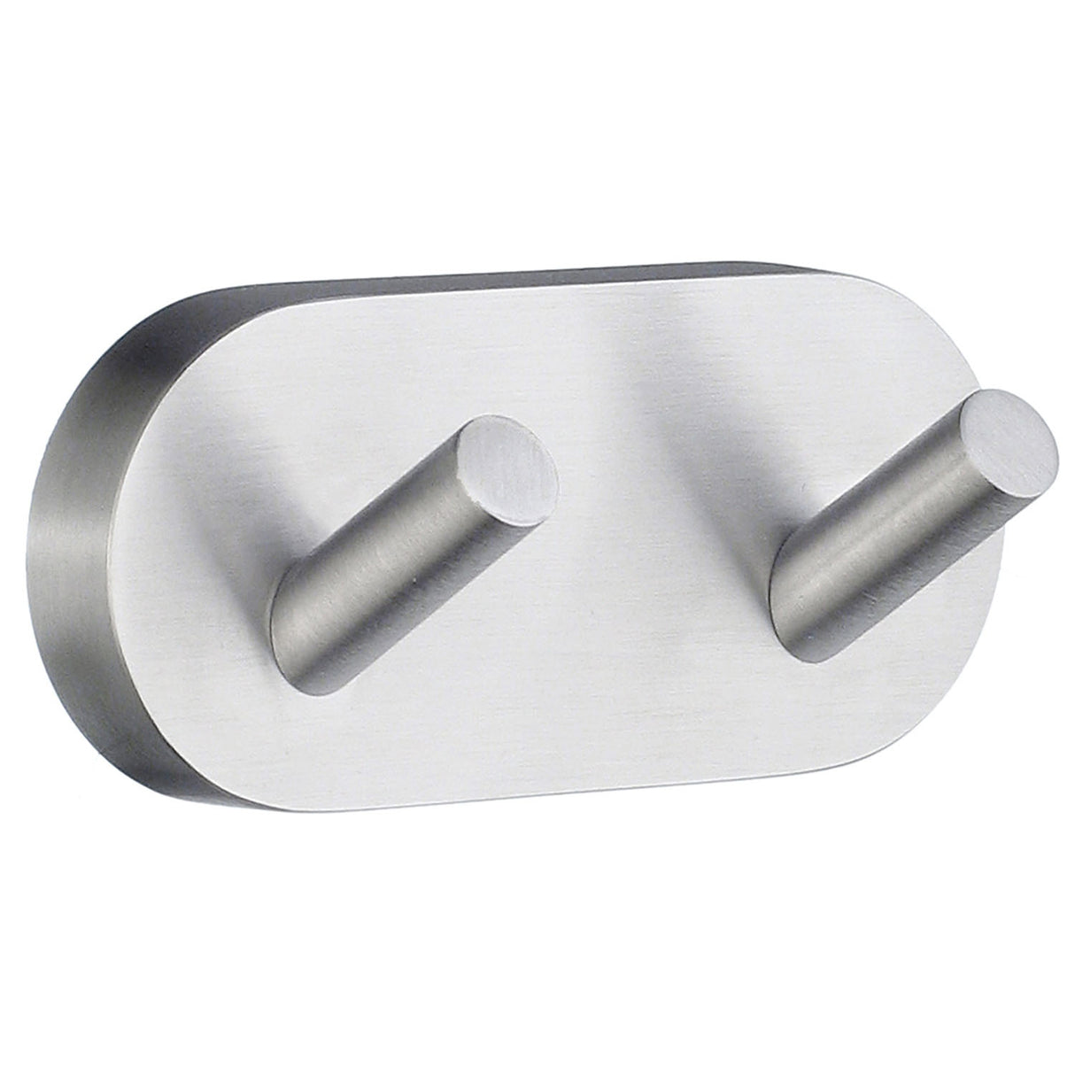 Smedbo Home Double Towel Hook in Brushed Chrome