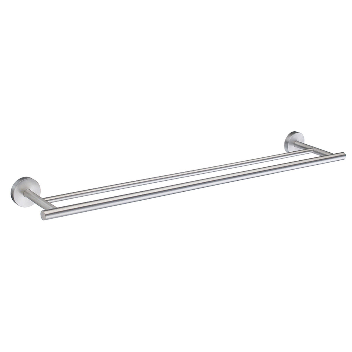 Smedbo Home Double Towel Rail in Brushed Chrome