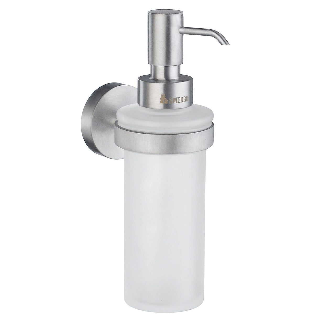 Smedbo Home Porcelain Soap Dispenser in Brushed Chrome