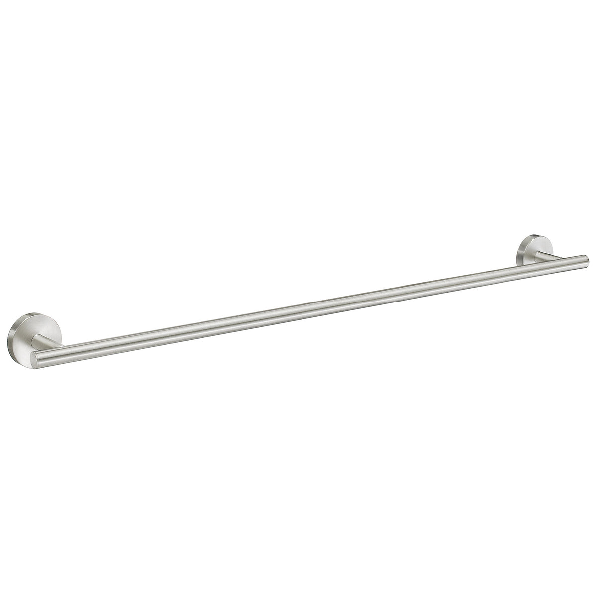 Smedbo Home Single Towel Rail in Brushed Nickel