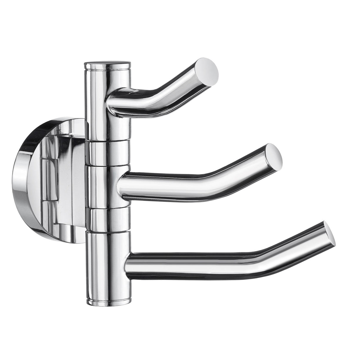 Smedbo Home Triple Hook Swing Arm in Polished Chrome