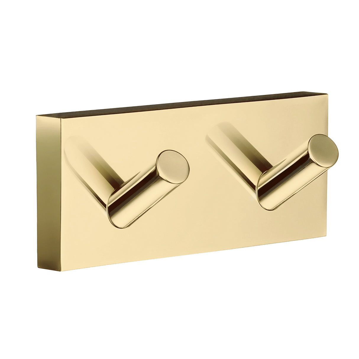 RV356 Smedbo House Polished Brass Double Towel Hook