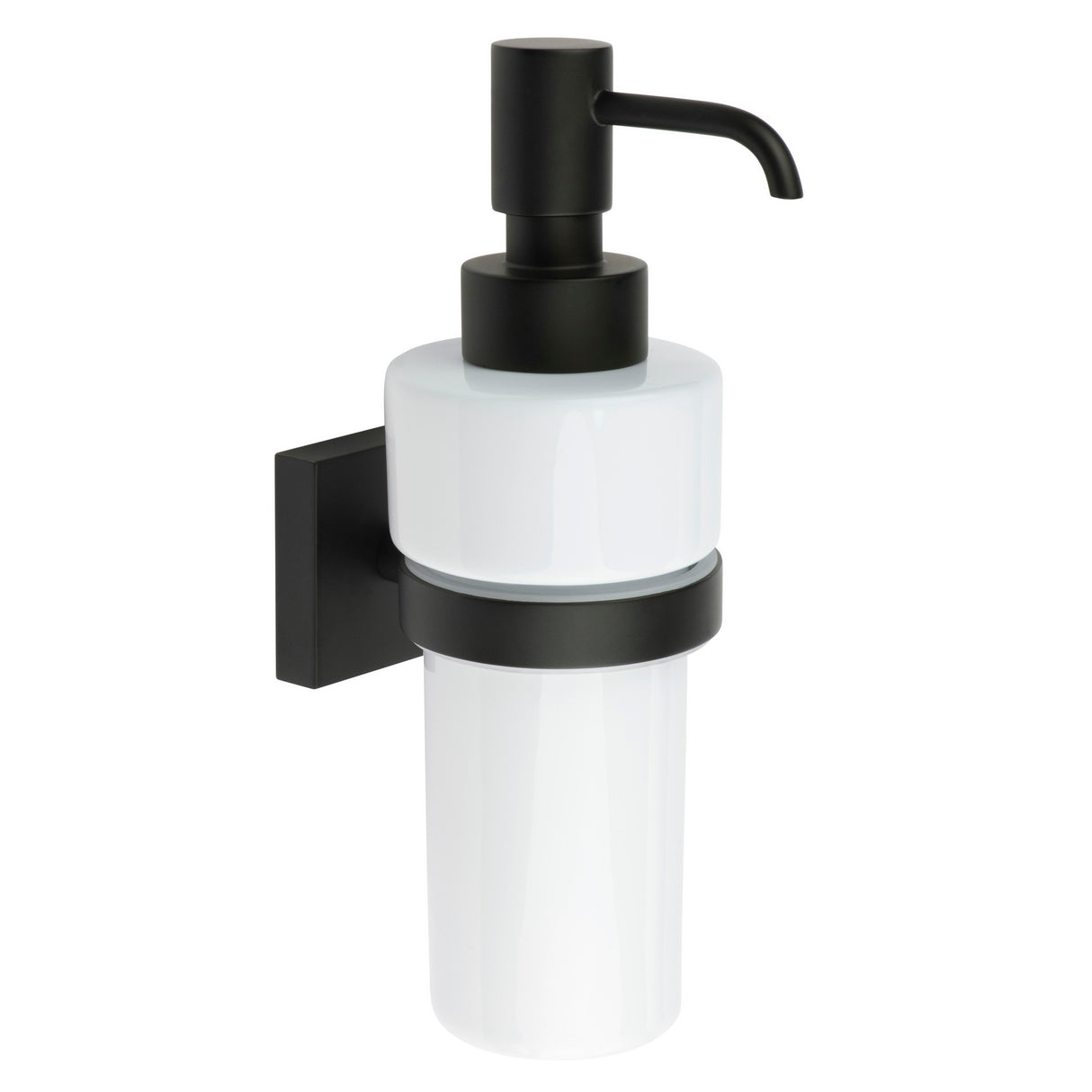 RB369P Smedbo House Wall Mounted Black Soap Dispenser