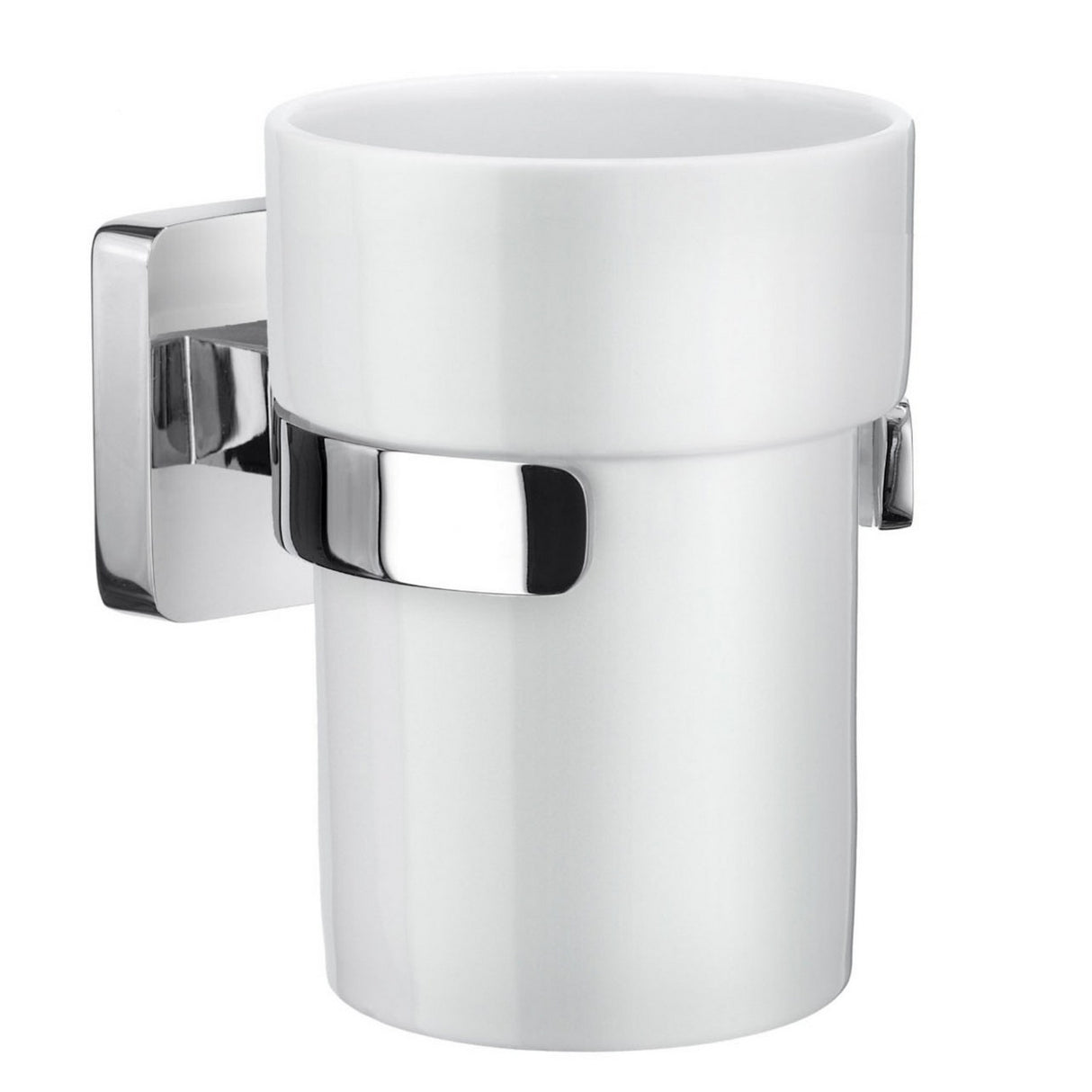 OK343P Smedbo Ice Chrome Tumbler and Holder