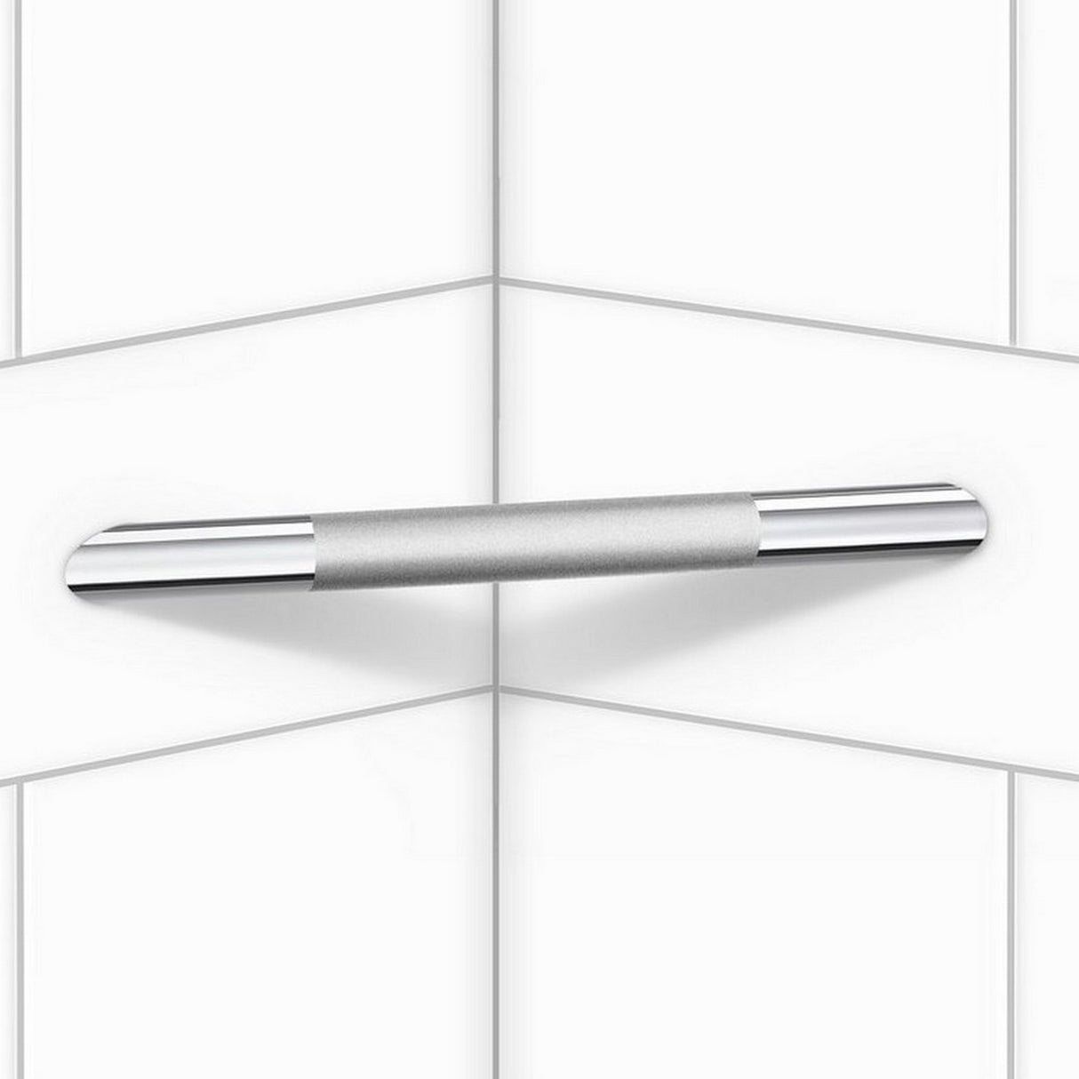 FK841 Smedbo Living Basic Corner Footrest on Bathroom Wall