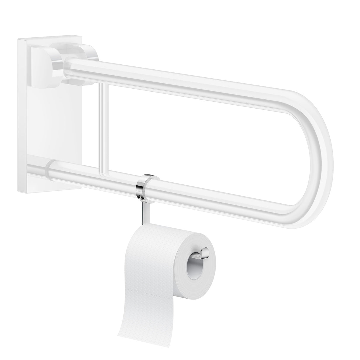 FK855 Smedbo Living Concept Toilet Roll Holder for Grab Bar Cut Out