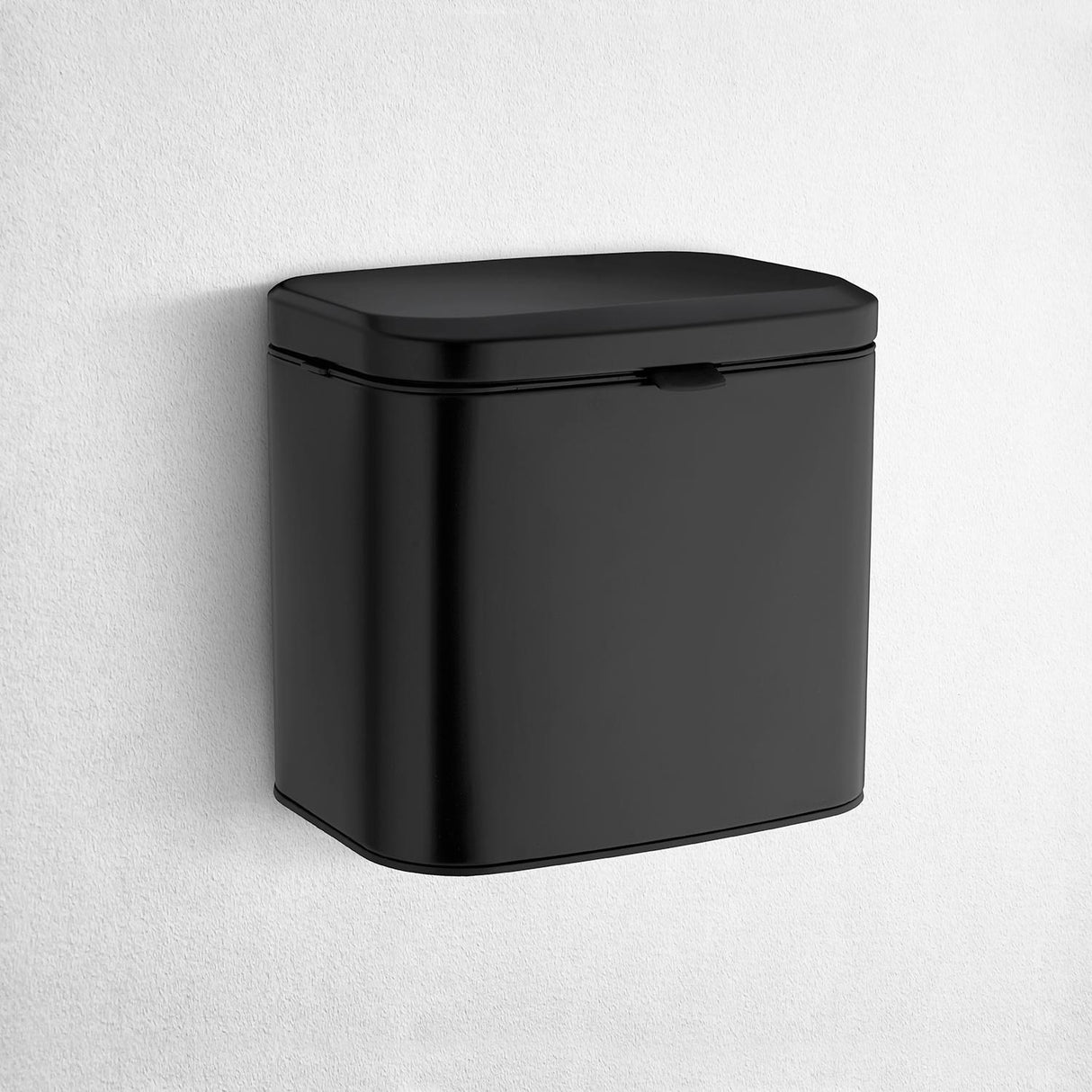 FB669 Smedbo Outline 3 Litre Wall Mounted Matt Black Waste Bin Lifestyle