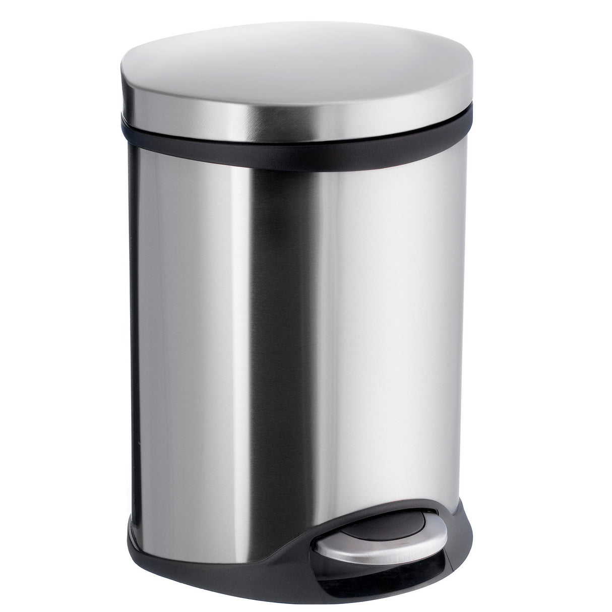 FK663 Smedbo Outline 6 Litre Brushed Soft Close Pedal Bin