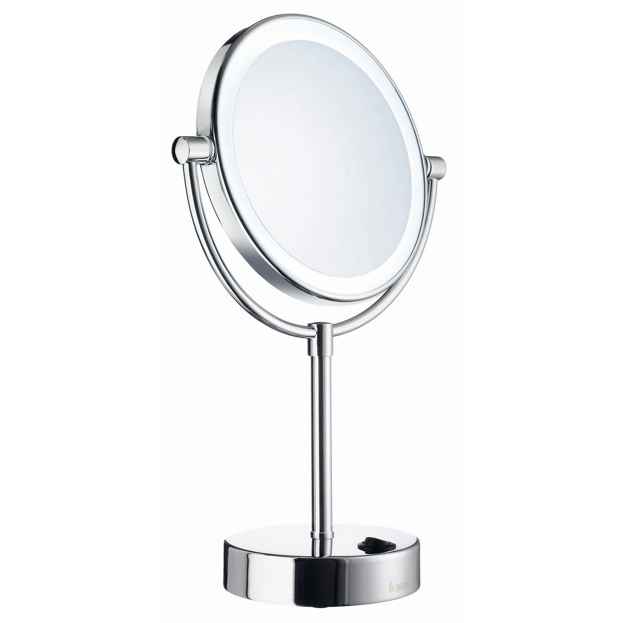 FK474E Smedbo Outline Freestanding LED Shaving and Makeup Mirror