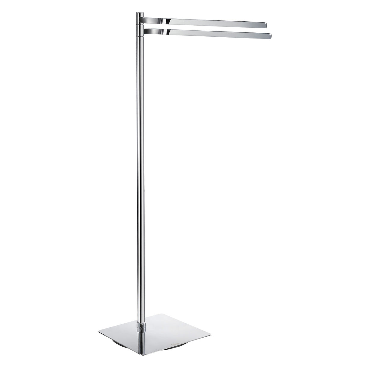Smedbo Outline Freestanding Squared Double Towel Rail in Polished Chrome