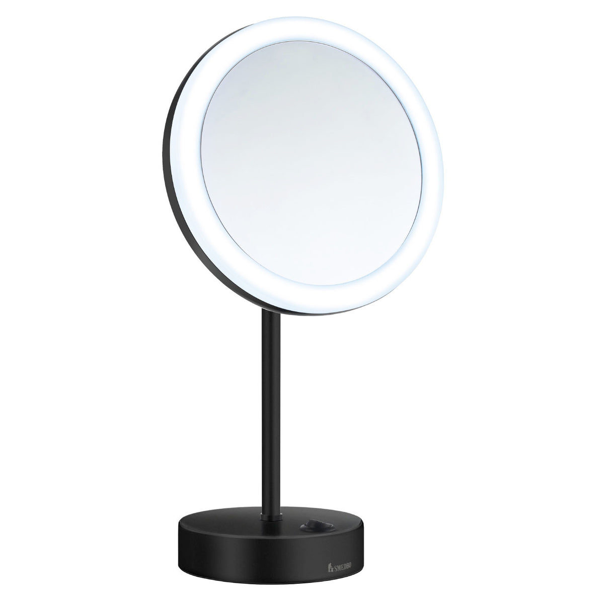 FK484EBP Smedbo Outline LED Black Shaving and Makeup Mirror