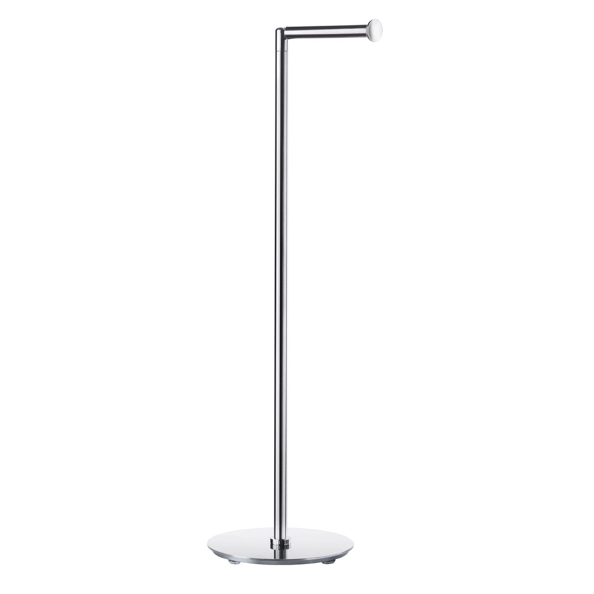 Smedbo Outline Lite Round Base Spare Toilet Roll Holder in Polished Stainless Steel