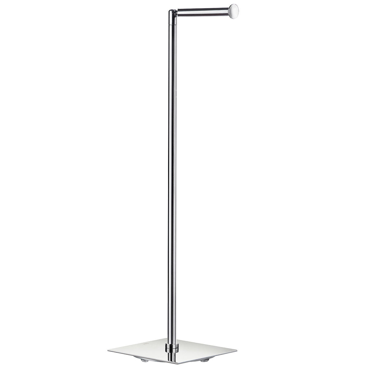 Smedbo Outline Lite Square Base Spare Toilet Roll Holder in Polished Stainless Steel