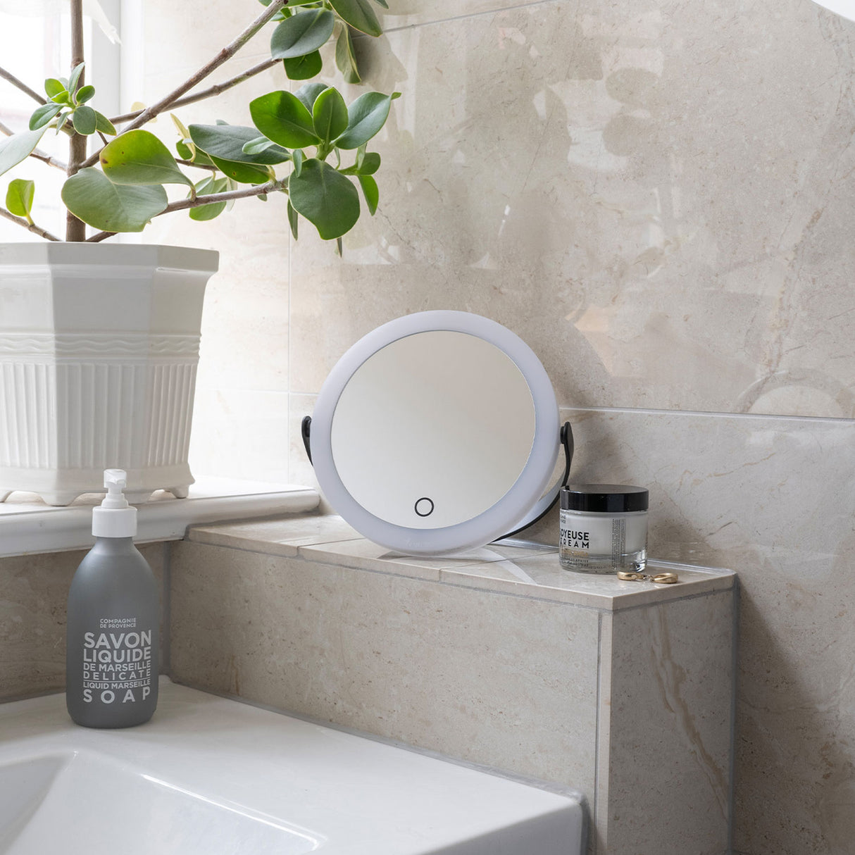 Smedbo Outline Make Up Mirror in Black lifestyle 2