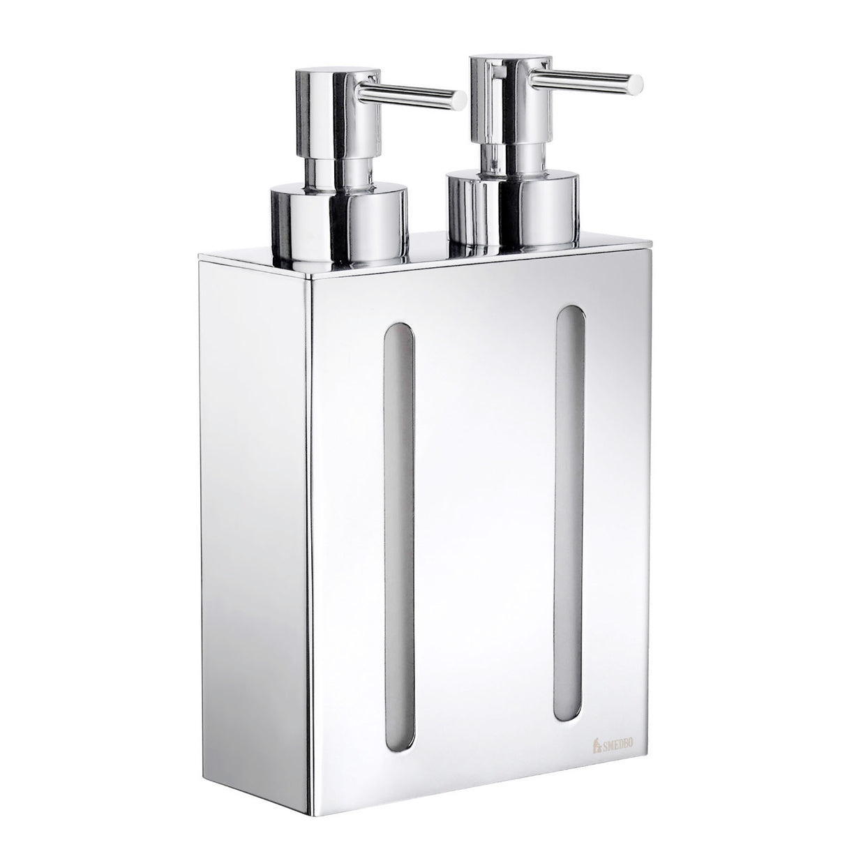 Smedbo Outline Wall Mounted Soap Dispenser 2 Containers in Polished Chrome