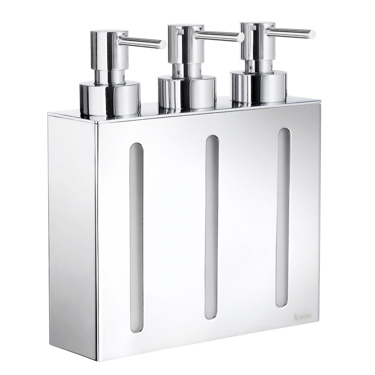Smedbo Outline Wall Mounted Soap Dispenser 3 Containers in Polished Chrome