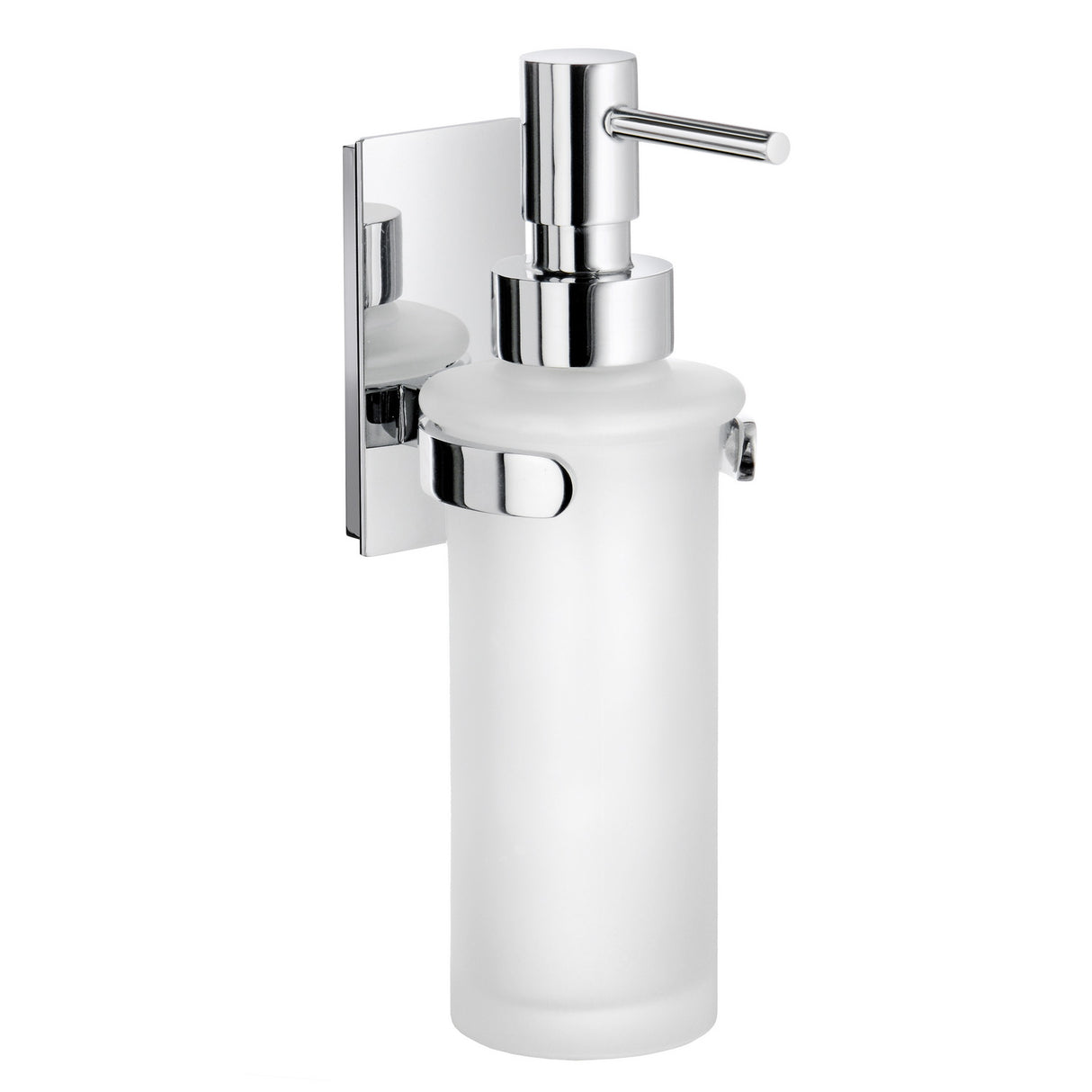 ZK369 Smedbo Pool Chrome Wall Mounted Glass Soap Dispenser