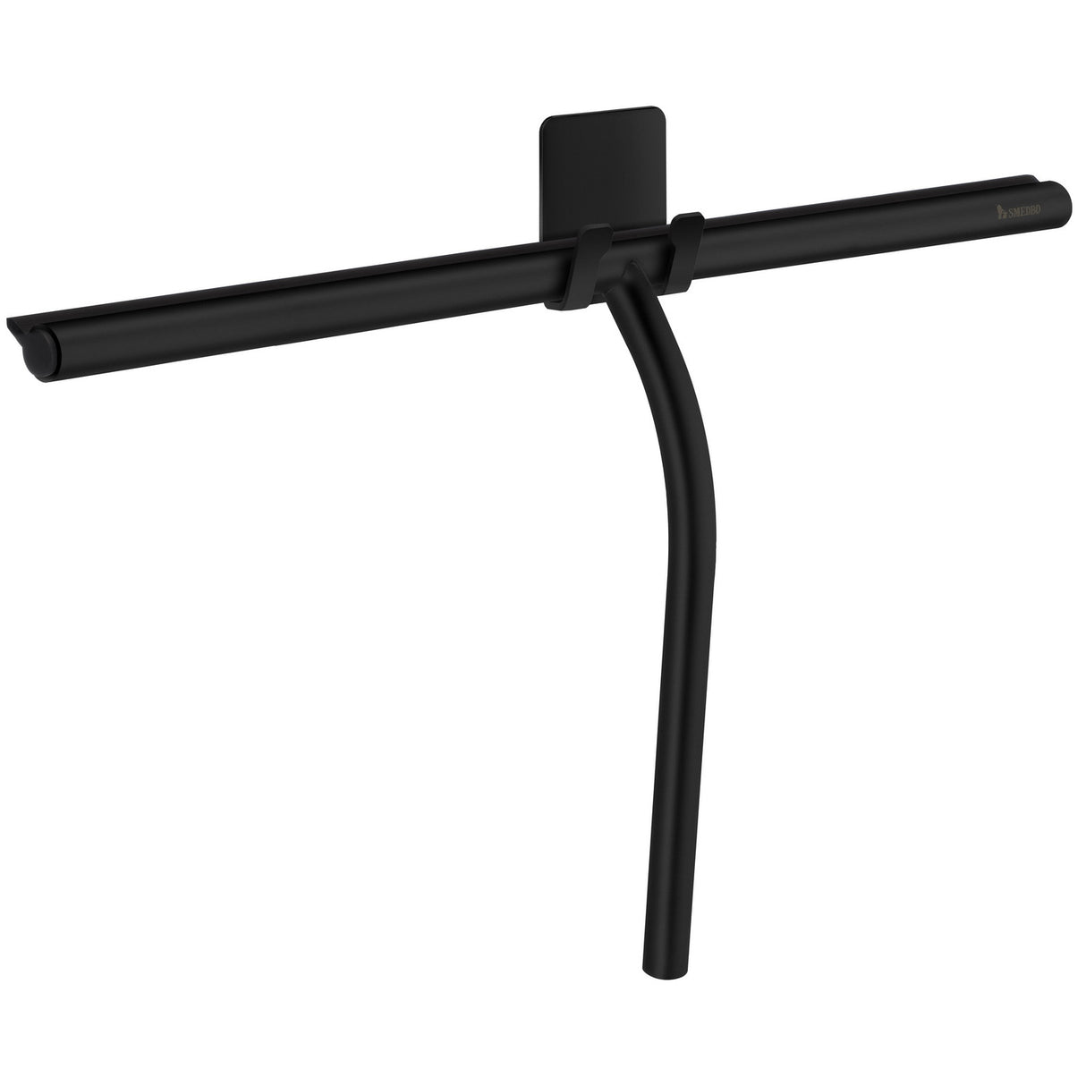 DB2142 Smedbo Sideline Black Shower Squeegee with Self Adhesive Hook